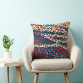 レトロカラレオパード印刷スキン#13 クッション (椅子)