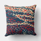 レトロカラレオパード印刷スキン#13 クッション (裏面)