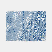 レトロカラレオパード印刷スキン#22 フリースブランケット (正面(横))