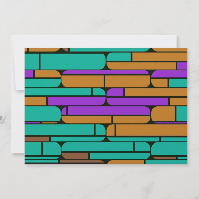 レトロカラーの図形 (正面)