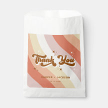 レトロカラーウェーブズテラコッタサンキュー