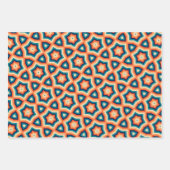 レトロカラーカラフルヴィンテージ70s 80s 90sクールおもしろい ラッピングペーパーシート (正面)