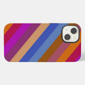 レトロカラーストライプ柄 iPhoneケース (裏面横)