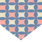 レトロカラーズミッドセンチュリーモダンサークル テーブルクロス (アングル)