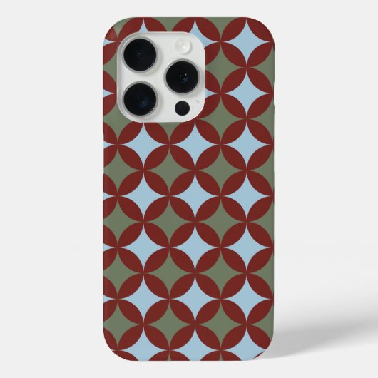 レトロカラーズミッドセンチュリーモダンサークル Case-Mate iPhoneケース (裏面)