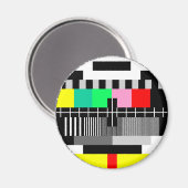 レトロカラーテレビのテスト画面 マグネット (正面/裏面)