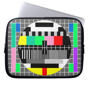 レトロカラーテレビのテスト画面 ラップトップスリーブ