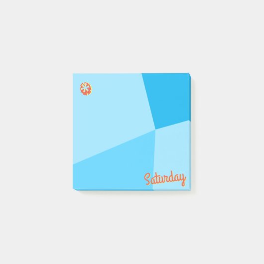 レトロカラーブロックプランナー ポストイット (正面)