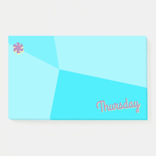 レトロカラーブロックプランナー ポストイット (正面)