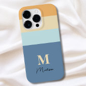 レトロカラーブロックモノグラム Case-Mate iPhoneケース