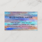 レトロカラーモダン木目モノグラム#14 名刺 (裏面)