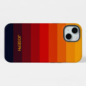 レトロカラーレインボー iPhoneケース (裏面横)