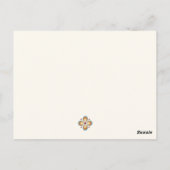 レトロカラー幾何学模様 ポストカード (裏面)