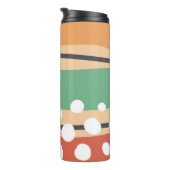 レトロカラー抽象芸術アートワーク タンブラー (回転右)