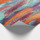 レトロカラー木目 ラッピングペーパー (角)