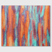 レトロカラー木目 ラッピングペーパー (フラット)