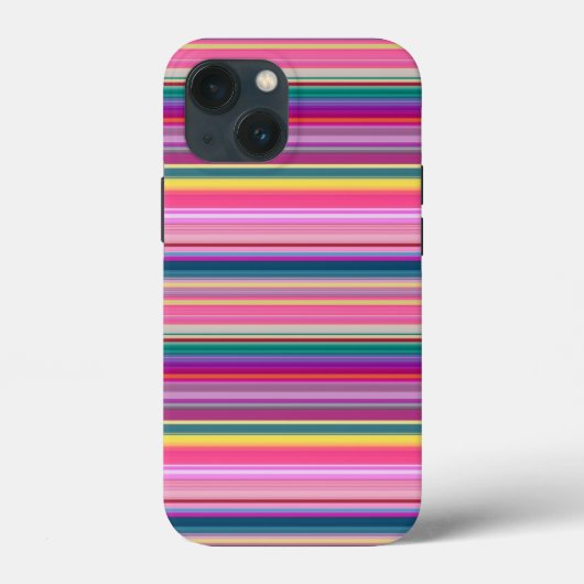 レトロカラー縞模様 Case-Mate iPhoneケース (裏面)