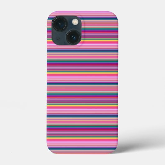 レトロカラー縞模様 Case-Mate iPhoneケース (裏面)