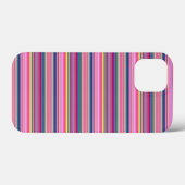 レトロカラー縞模様 Case-Mate iPhoneケース (裏面 (横))