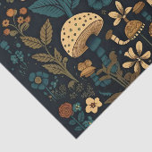 レトロカラー ヴィンテージマッシュルーム＆フローラ 薄葉紙 (詳細)