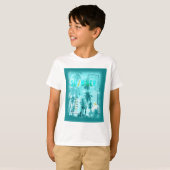レトロカリフォルニアサマーデザイン Tシャツ (正面フル)