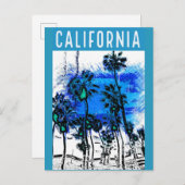 レトロカリフォルニアヴィンテージ旅行ポスター ポストカード (正面/裏面)