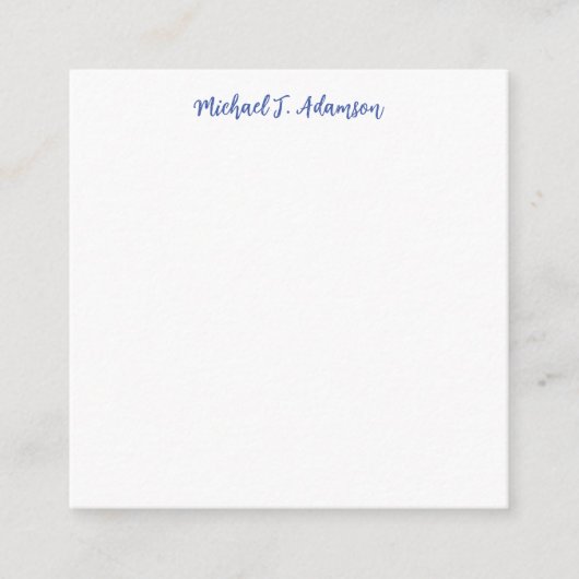 レトロカルグラフィエレガントプレーンシンプル白 エンクロージャーカード (正面)