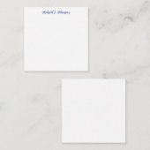 レトロカルグラフィエレガントプレーンシンプル白 エンクロージャーカード (正面/裏面)