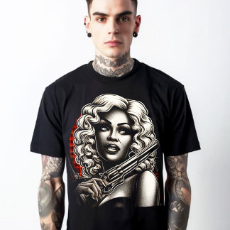 レトロカルトパルプガール Tシャツ