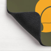 レトロカレッジブルーオレンジマルティアンスポーツ マウスパッド (コーナー)