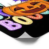 レトロカワイイ幽霊先生ハロウィーンライブラリ読ア ポスター (角)