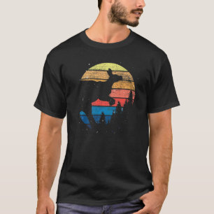レトロカンガルーオーストラリア動物カンガルーオ Tシャツ