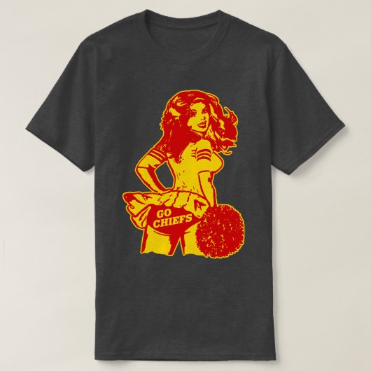 レトロカンザスシティチアリーダー野球Tシャツ Tシャツ (デザイン正面)