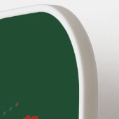 レトロカンザス州の州旅行地図 ピックルボールラケット (左詳細)