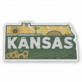 レトロカンザス州シール シール (正面)