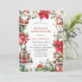 レトロカントリーオープンハウスクリスマスホリデーパーティー 招待状 (スタンド正面)