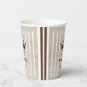 レトロカントリークラブウッドグレインストライプクイーンオブ 紙コップ (左)