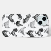 レトロカントリーファームチキンパターン Case-Mate iPhoneケース (裏面 (横))