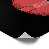 レトロカントリーミュージックマンドリンヴィンテージブルーグラス ポスター (角)