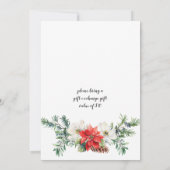 レトロカントリーヴィンテージメリーリトルクリスマスパーティー 招待状 (裏面)