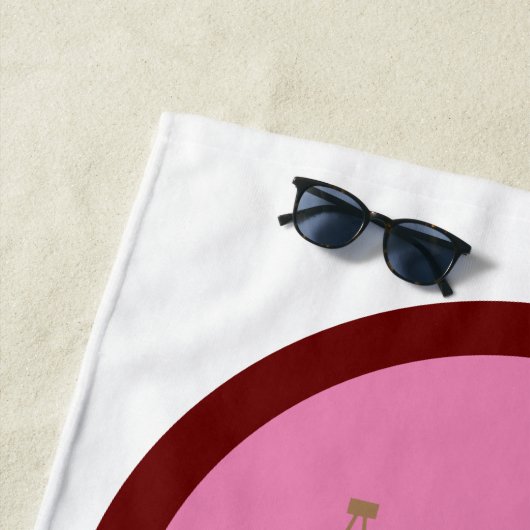 レトロカントリー部族の花嫁お別れパーティー ビーチタオル (インサイチュ)