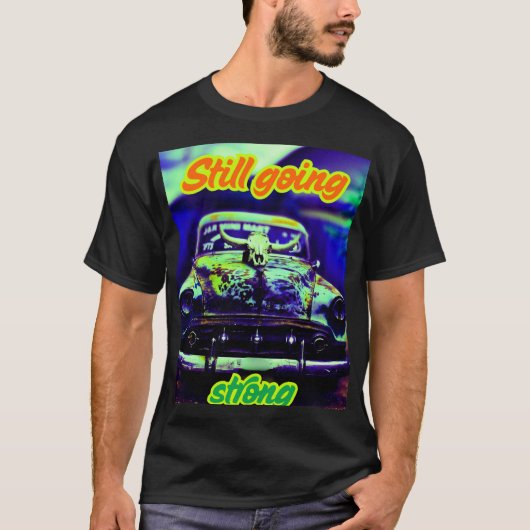 レトロカーアートTシャツ Tシャツ (正面)