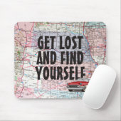 レトロカーオンロードマップ マウスパッド (マウス)