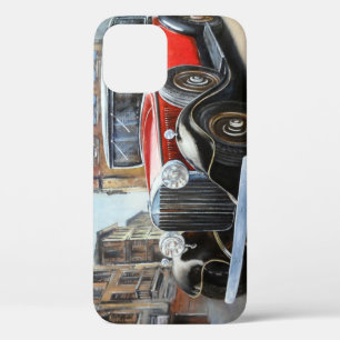 レトロカーオールドシ絵画ティ iPhone 12ケース