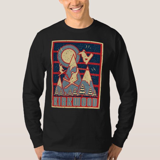 レトロカークウッドスキー80s tシャツ (正面)