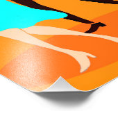 レトロカートゥーンカクテルパーティー写真の拡大 フォトプリント            (角)