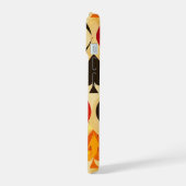 レトロカードのスーツ iPhone 15ケース (左側面)