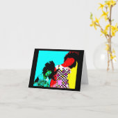 レトロカード カード (黄色い花)