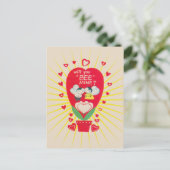 レトロカード，バレンタインビーミン用 シーズンポストカード (スタンド正面)