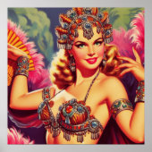 レトロカーニバルのピンアップ ポスター (正面)